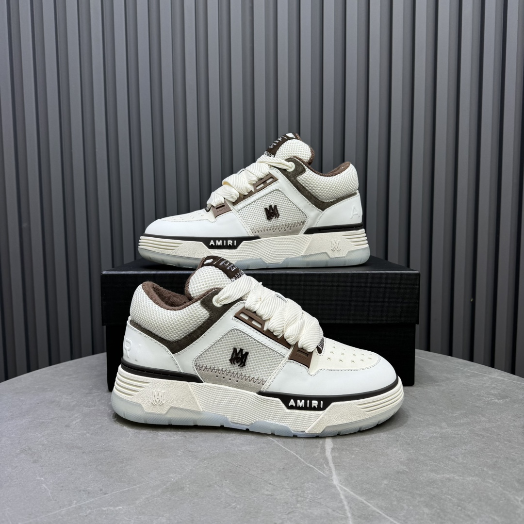 AMIRI Low-Top Sneakers White/Brown