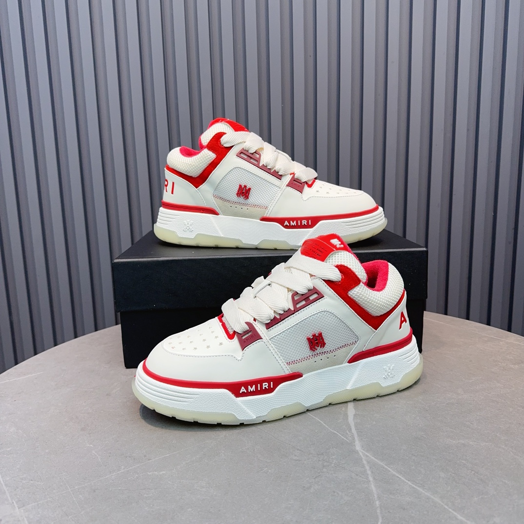 Amiri Low-Top Sneakers White/Red