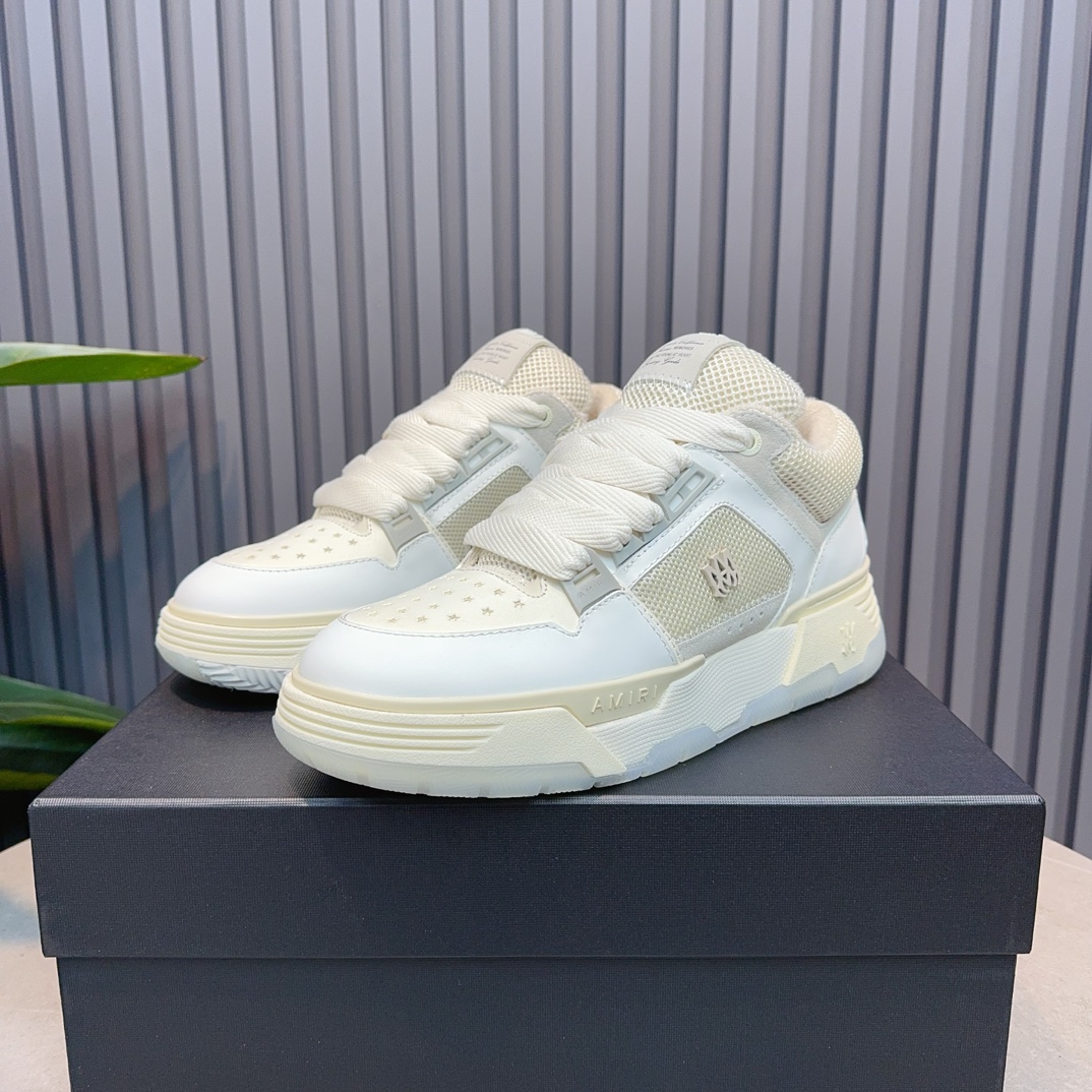 AMIRI Low-Top Sneakers Cream White