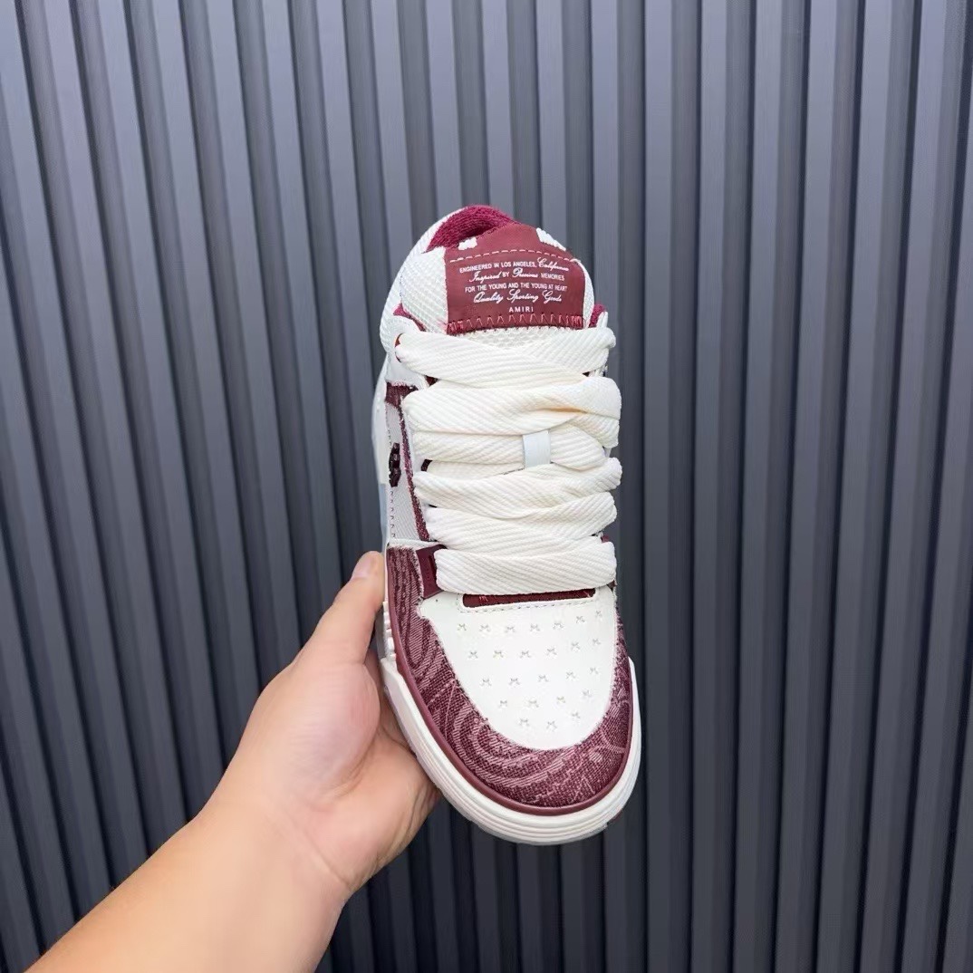 Amiri Low-Top Sneakers Burgundy