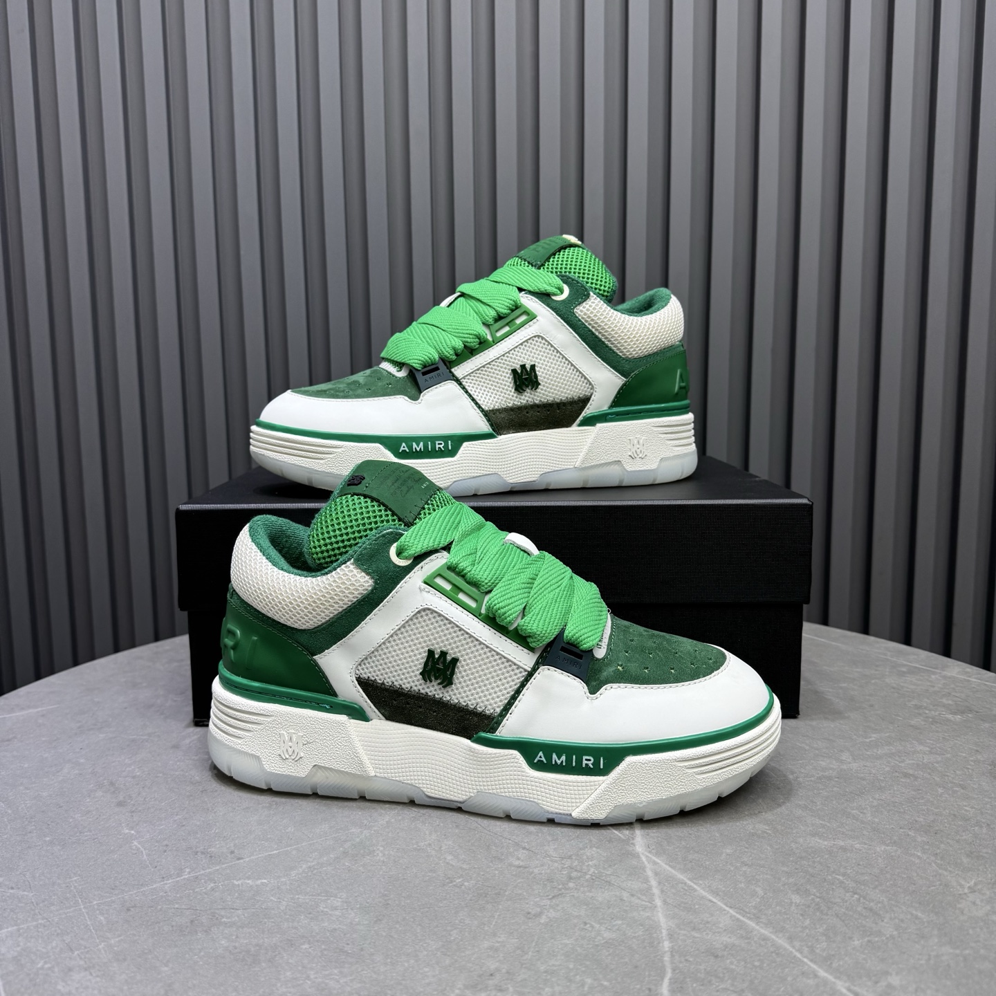AMIRI Low-Top Sneakers Green/White