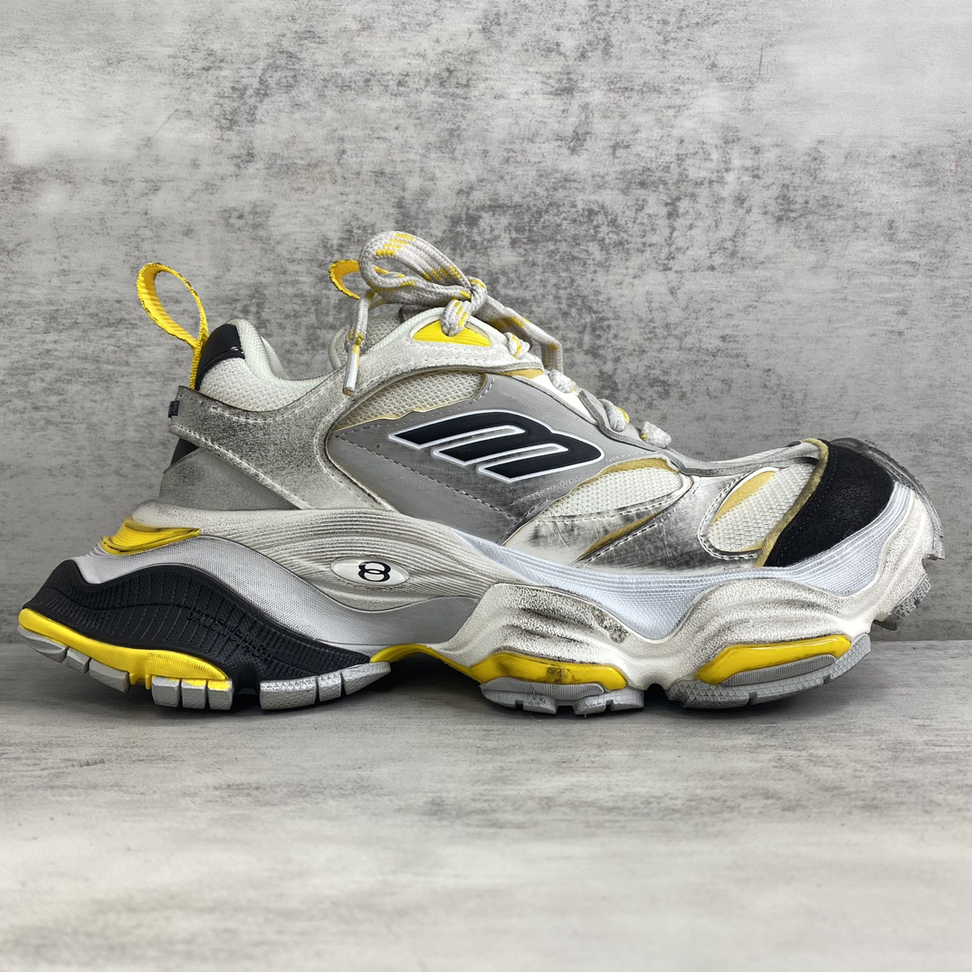 Balenciaga Cargo Chunky Sneakers White Yellow