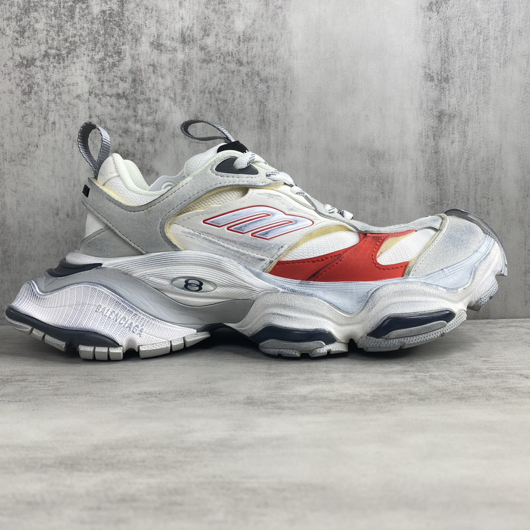 Balenciaga Cargo Sneaker White Red