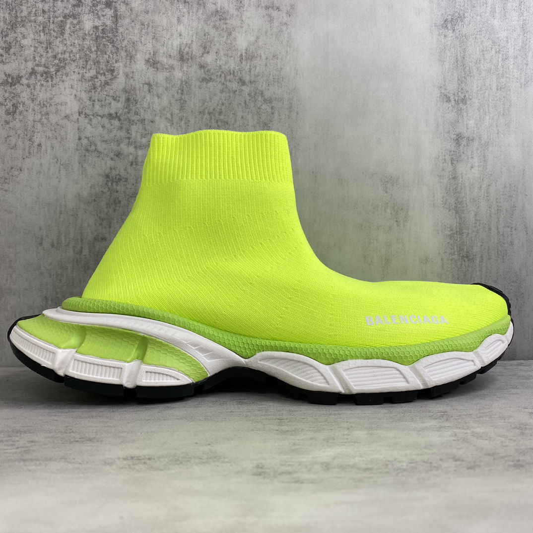 Balenciaga 3XL Sock Sneaker Neon Yellow