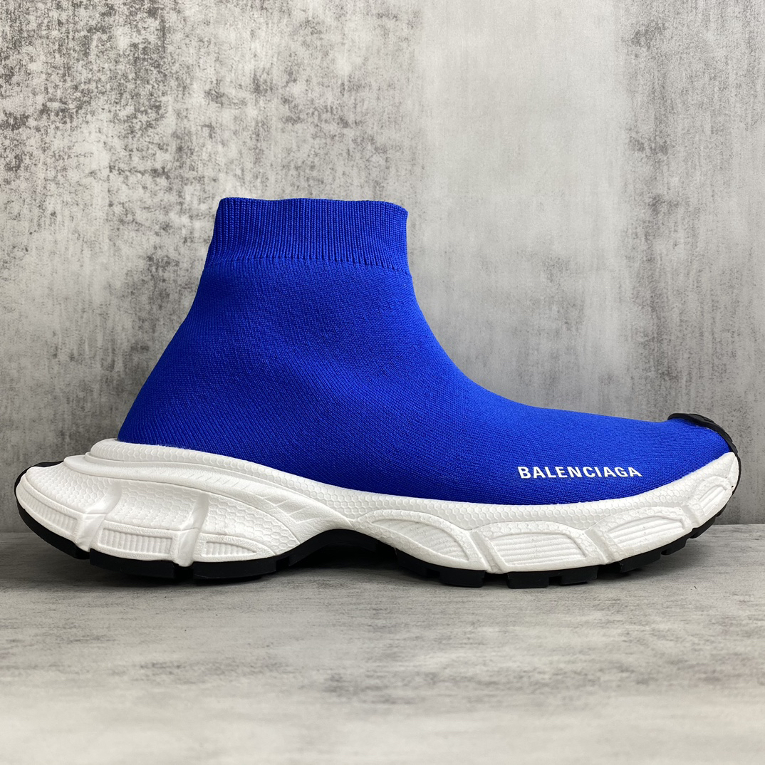Balenciaga Speed Sock Sneakers Blue