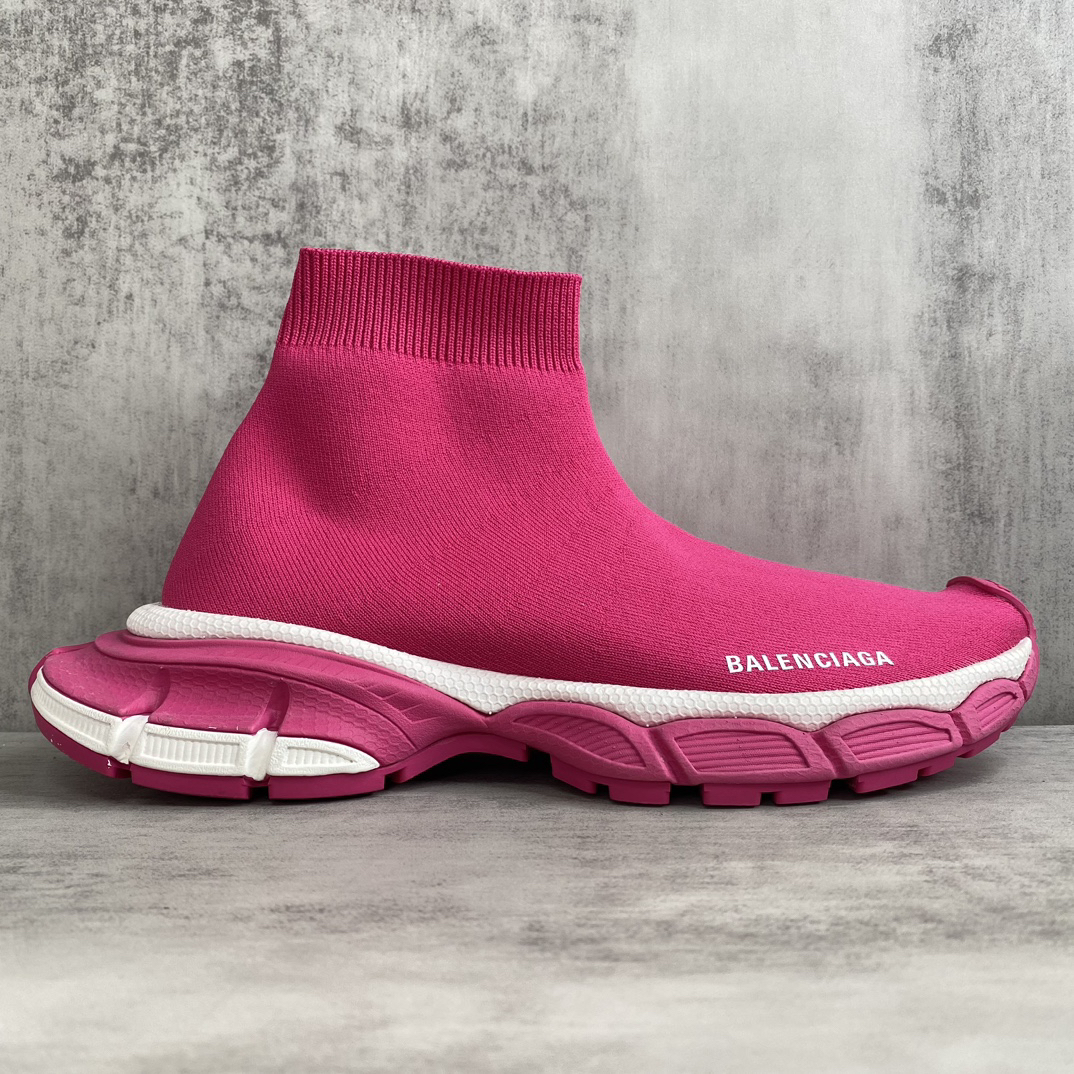 Balenciaga Speed Sock Sneakers Pink