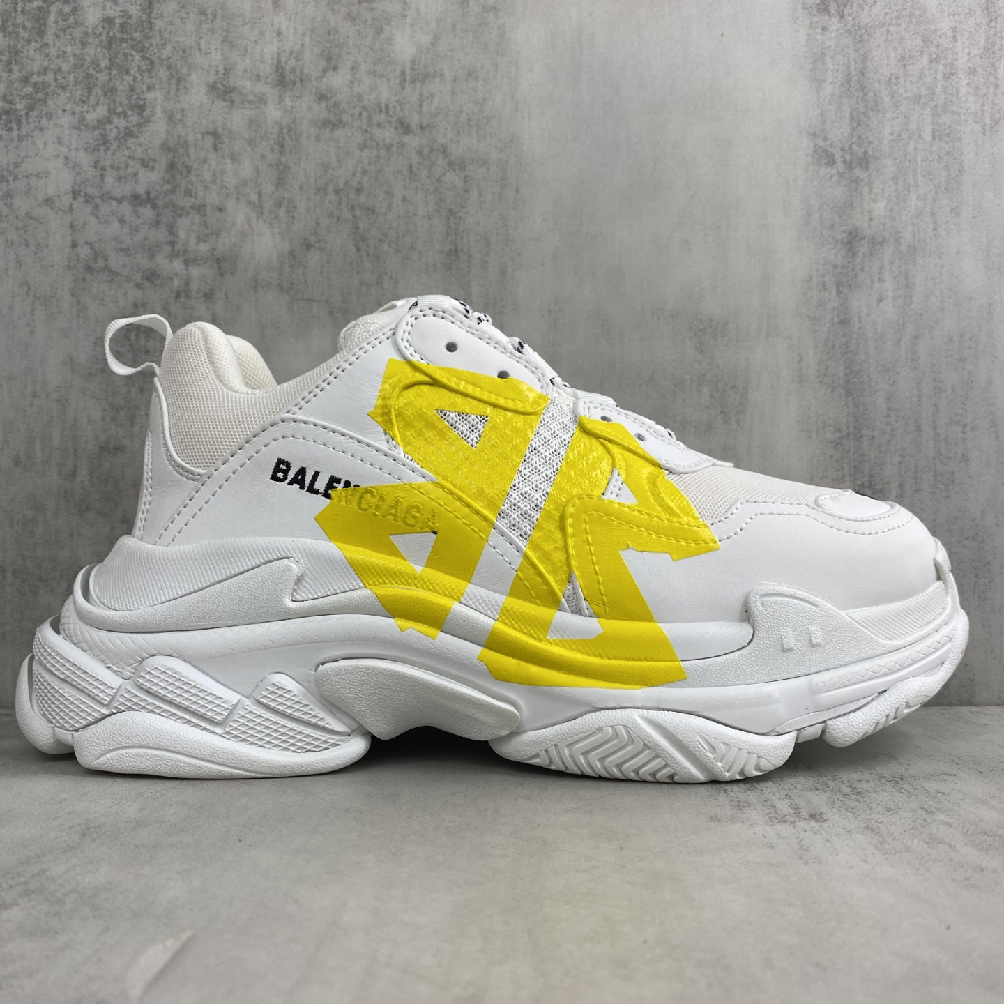 Balenciaga Triple S Dad Sneakers White/Yellow