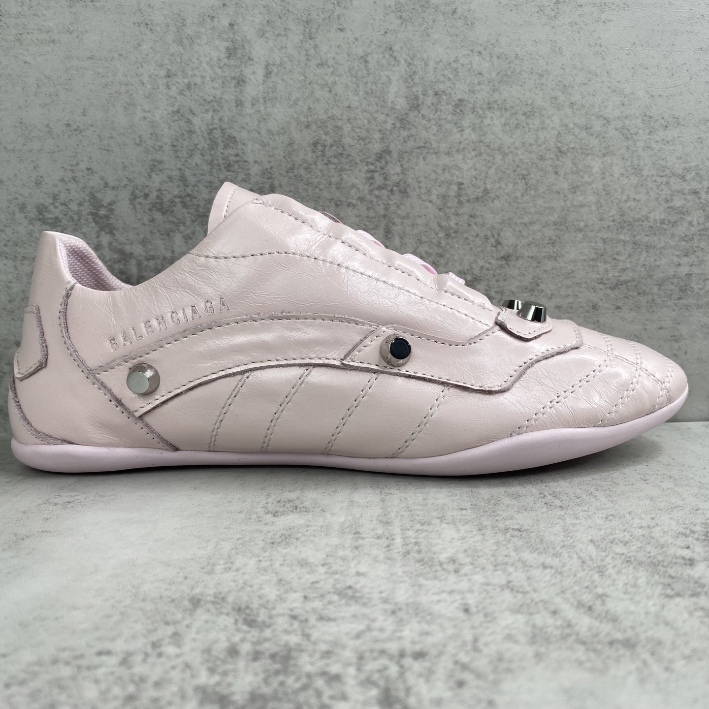 Balenciaga Punk Lace-Up Shoes Pink
