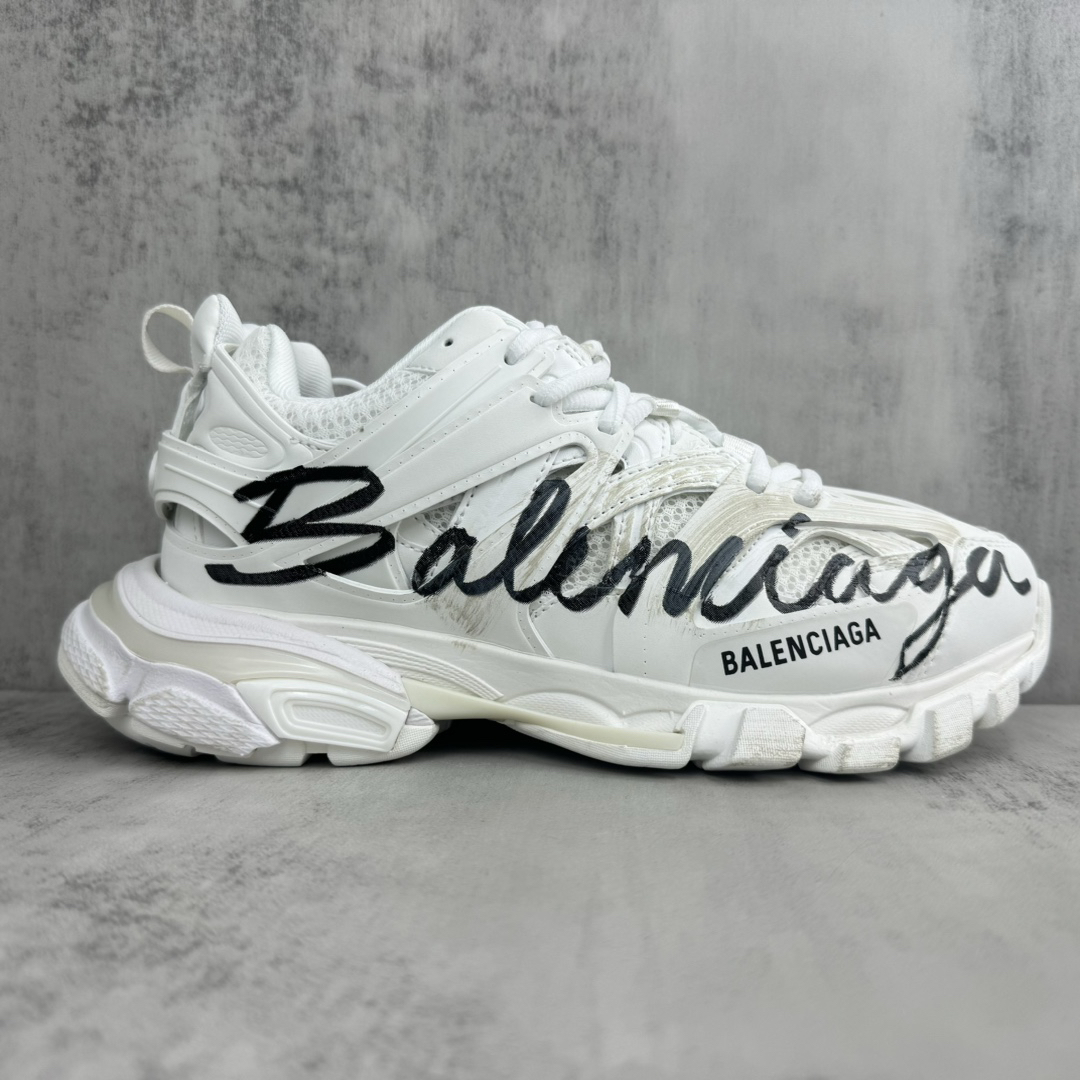Balenciaga Runner Graffiti Sneakers White
