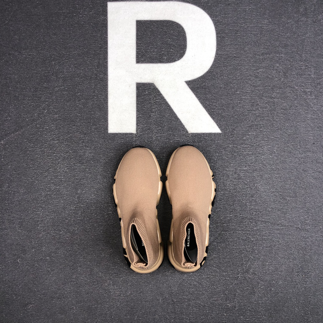 Balenciaga Speed Sock Sneakers Beige