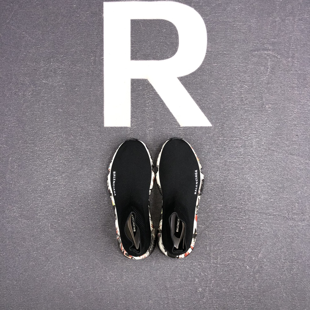 Balenciaga Speed Sock Sneakers Black