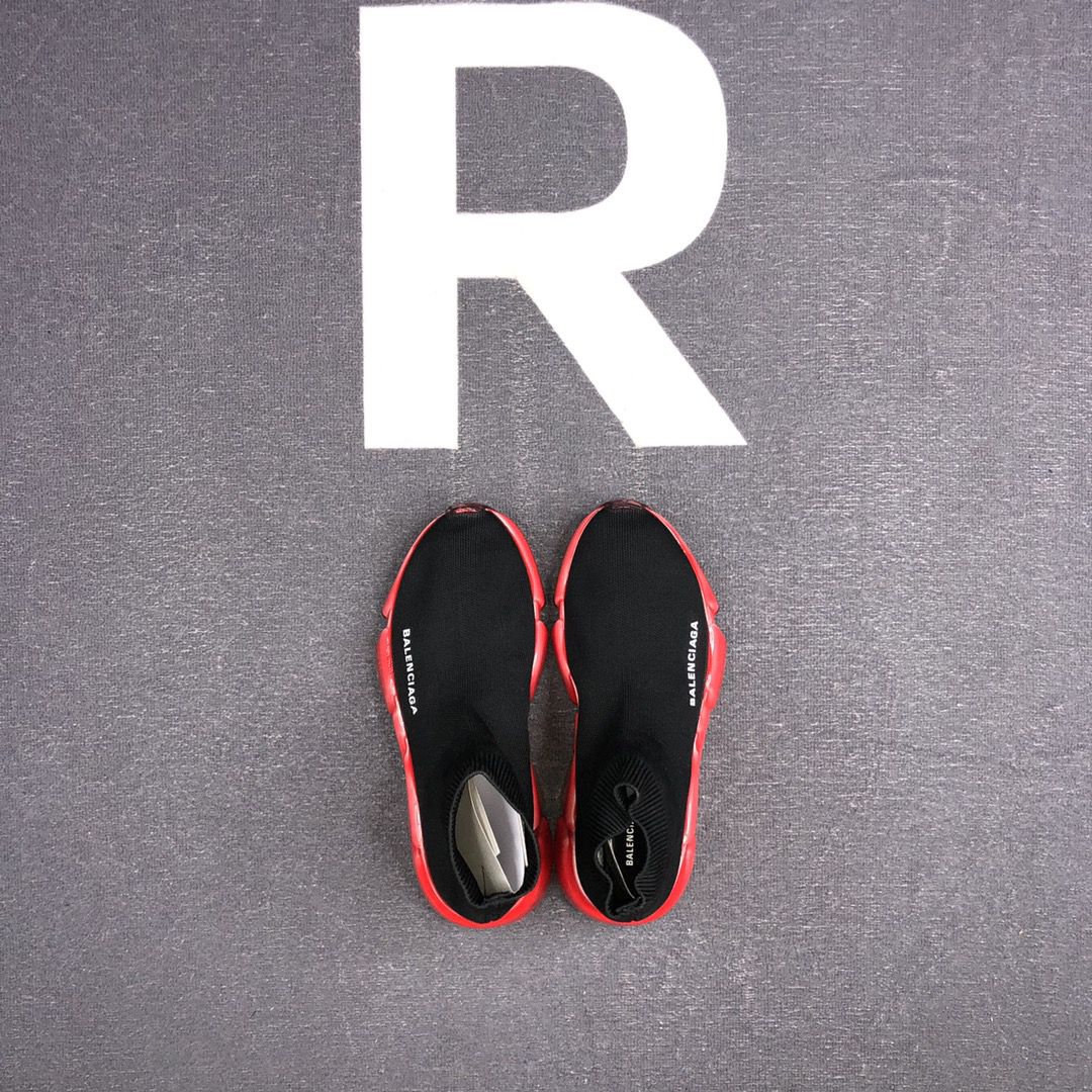 Balenciaga Speed Sock Sneakers Black/Red