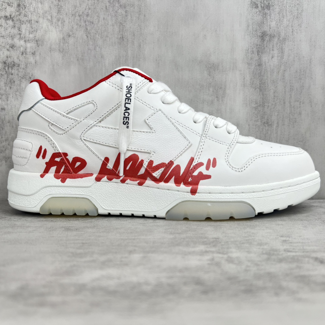 Off-White Low-Top Sneakers White/Red