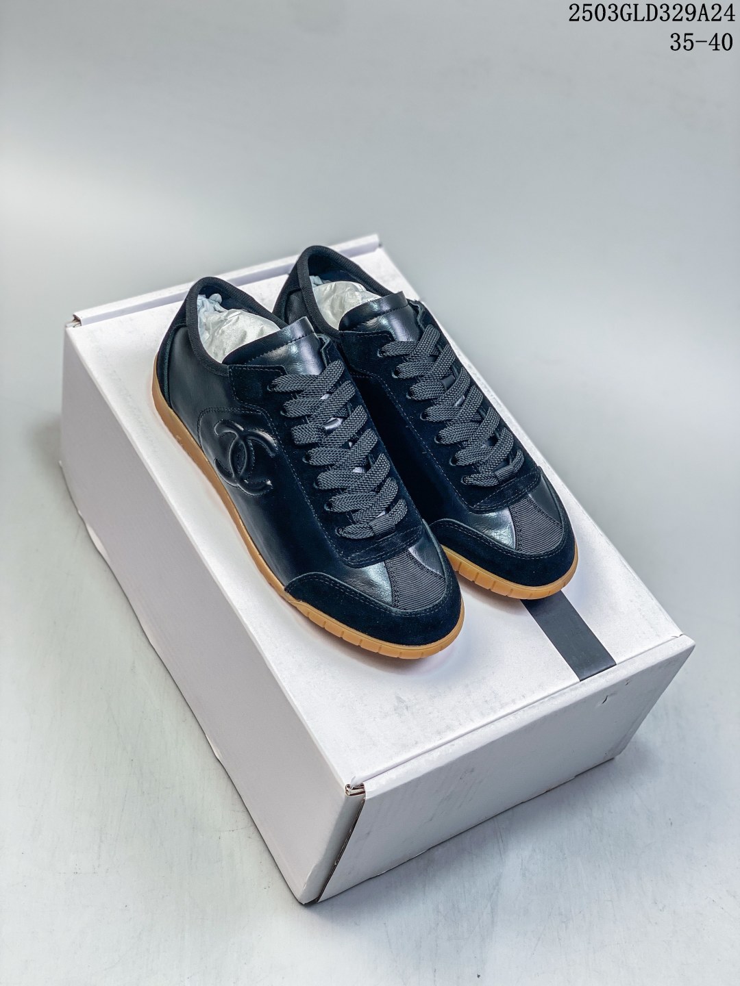 Chanel Quilted Trainer Sneakers Black