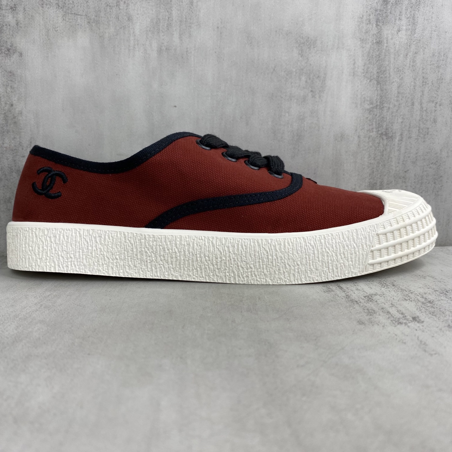 Chanel Vintage Canvas Sneakers Red