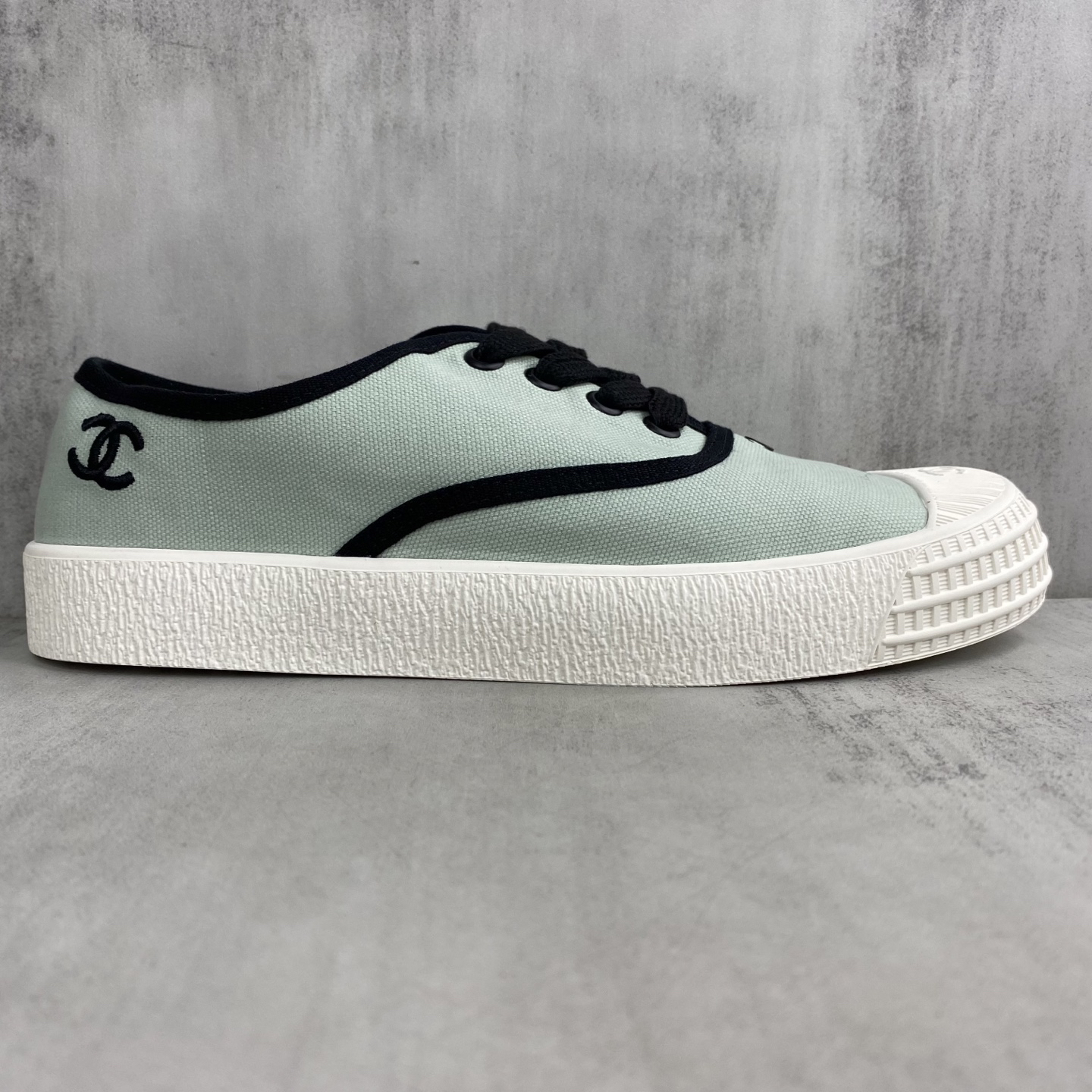 Chanel Vintage Canvas Sneaker Mint Green