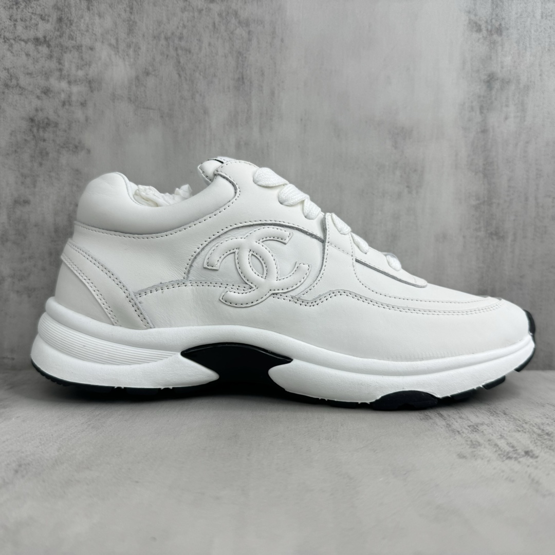 Chanel Panda Low-Top Sneakers White