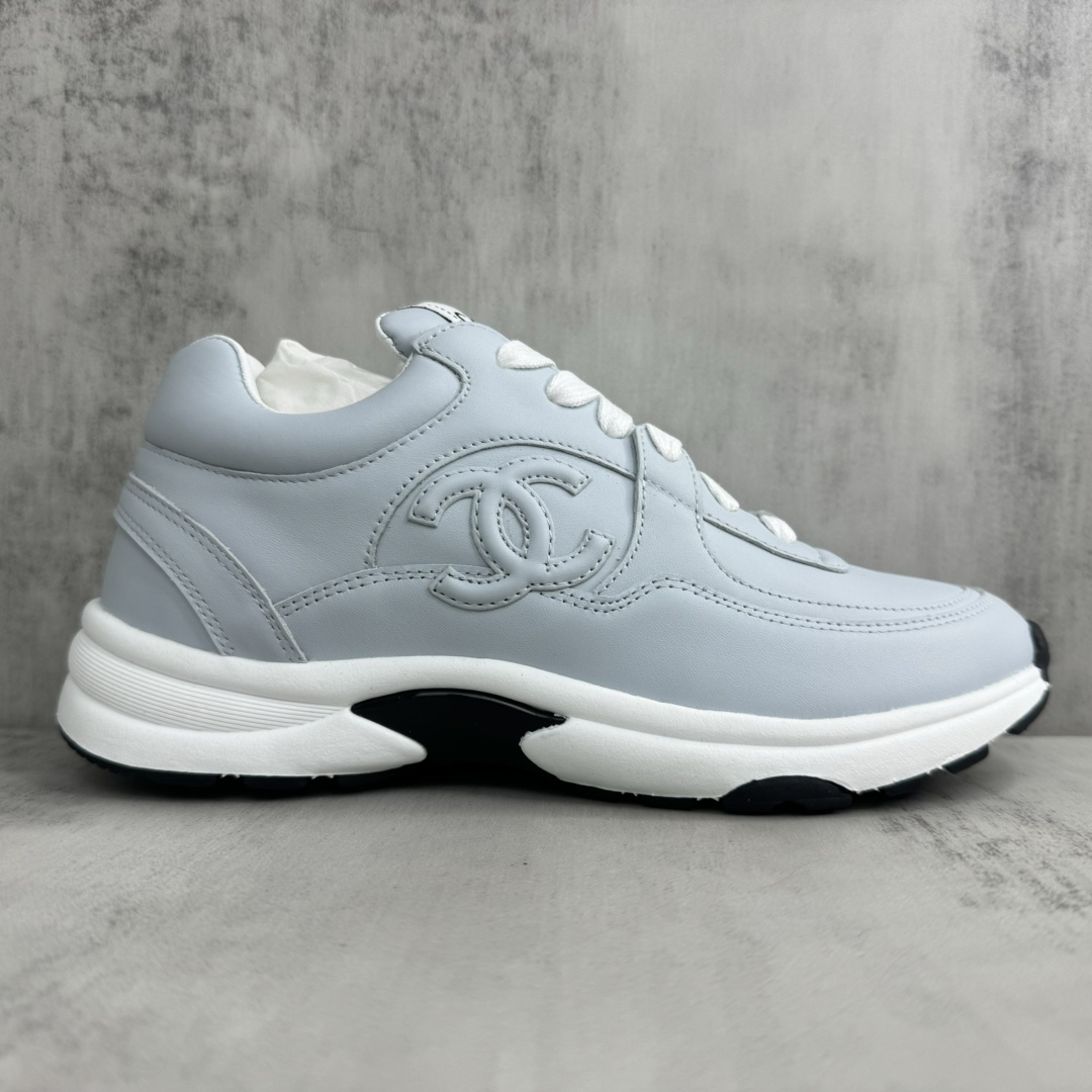 Chanel CC Low-Top Sneakers Light Blue