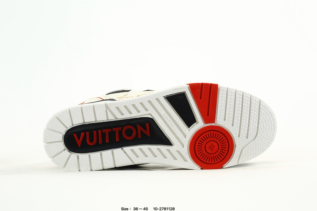 Louis Vuitton Trainer Low Sneaker Black/White/Red