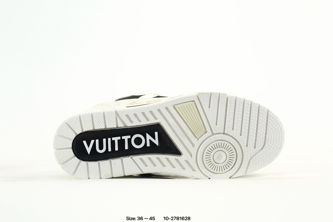 Louis Vuitton Trainer Low Sneaker White Black