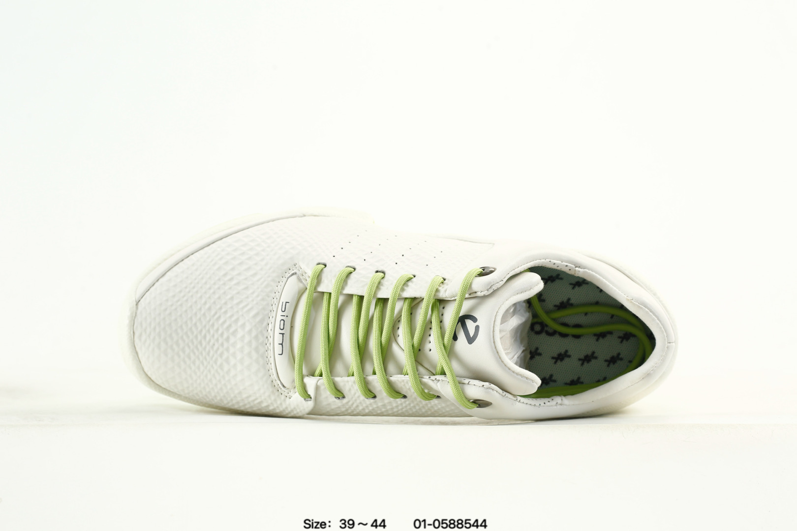 ECCO Biom Leather Sneakers White/Green