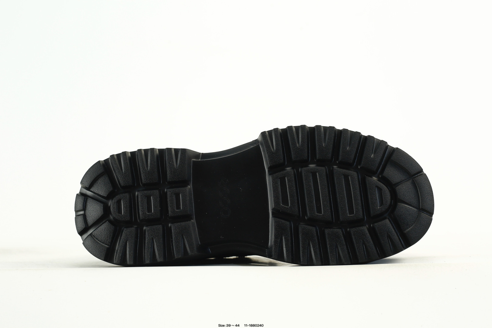 ECCO Platform Leather Sneakers Black