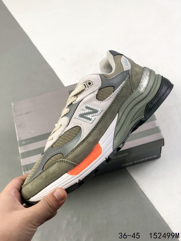 New Balance 992 Made in USA Sneakers Olive Grey