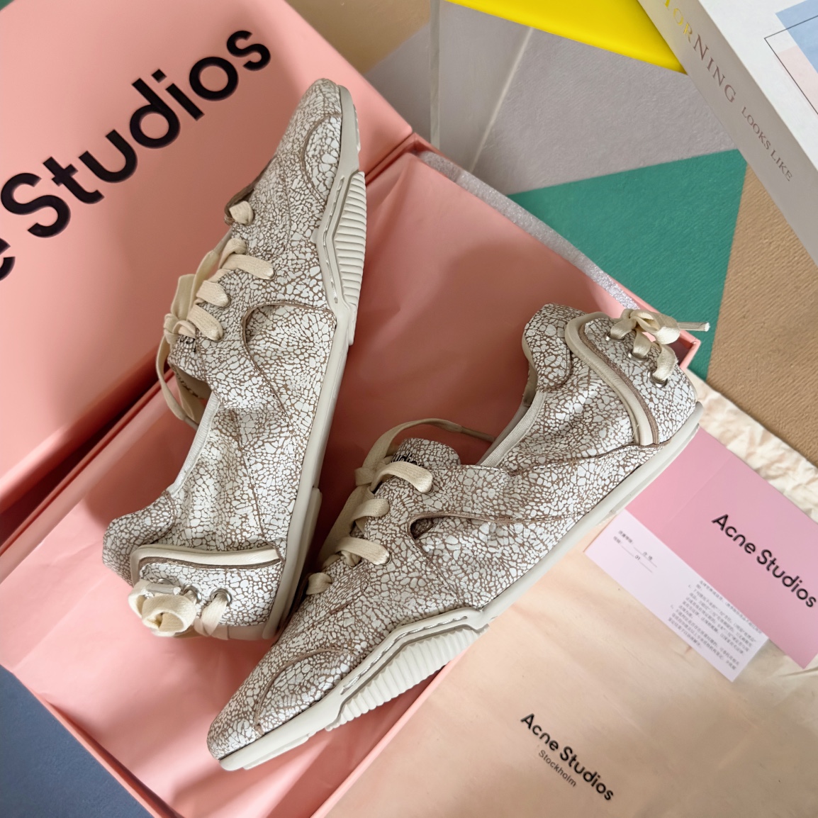 Acne Studios Denim Ballet Sneakers White