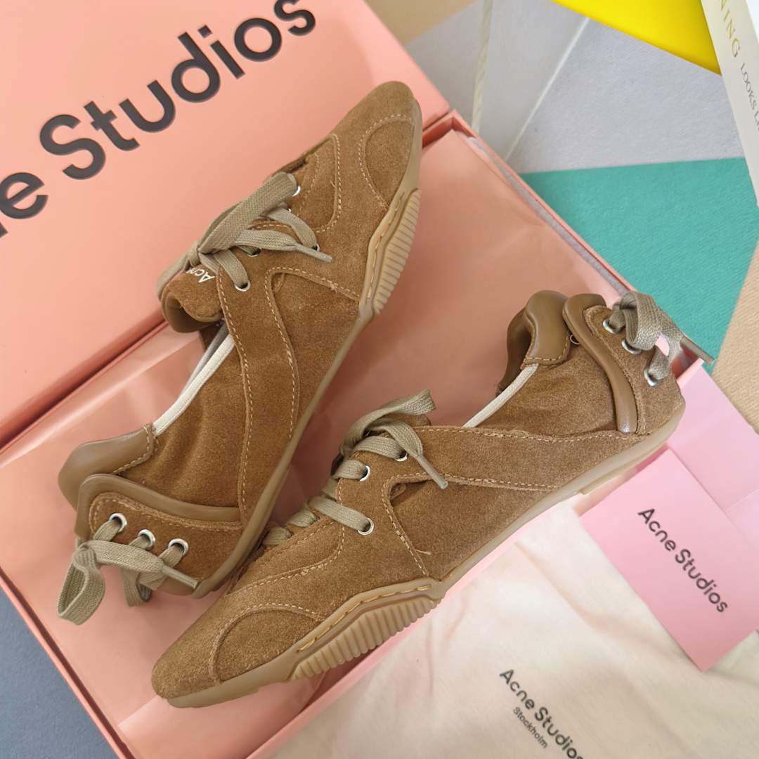 Acne Studios Lace Ballet Sneakers Brown