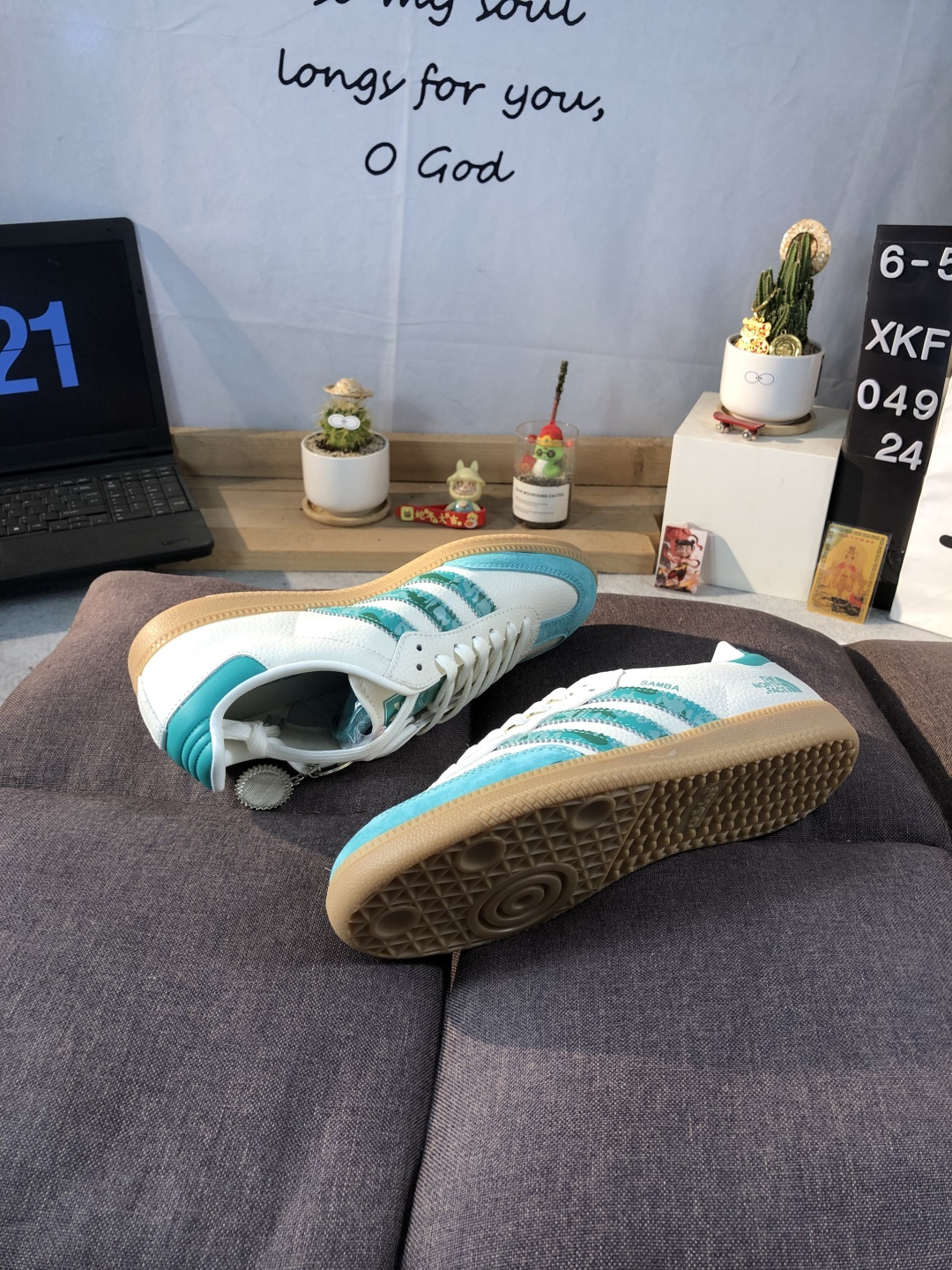 Adidas Samba OG Low Sneakers White/Teal