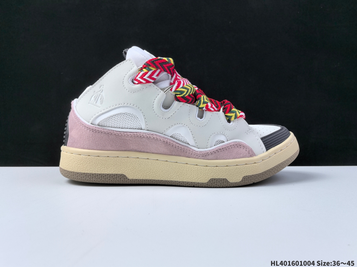 Lanvin Curb Low Skate Sneakers Multicolor