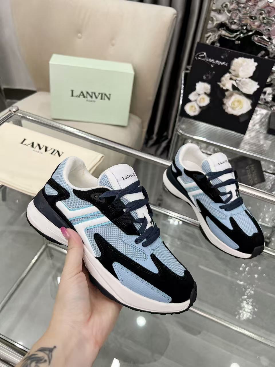 Lanvin CLAY Low-Top Sneakers Multicolor