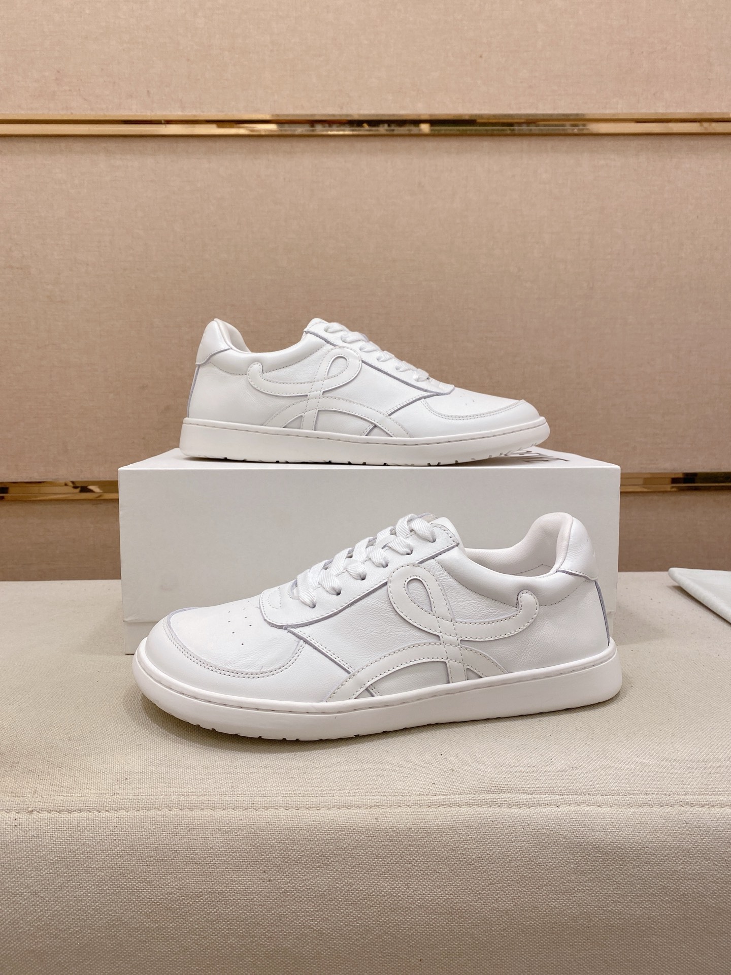 Loewe Lightweight Leather Sneakers White