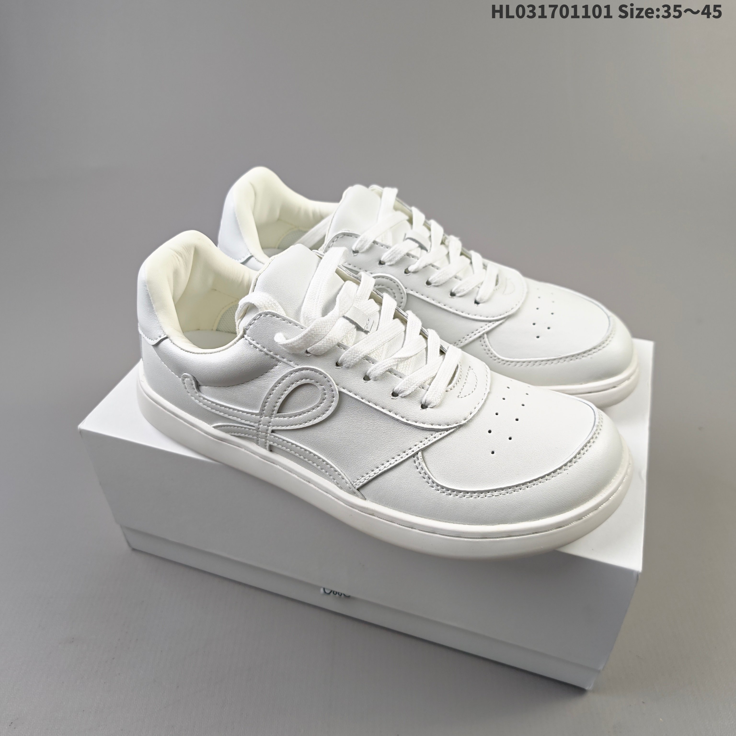 Loewe Jambo Leather Low-Top Sneakers Multicolor