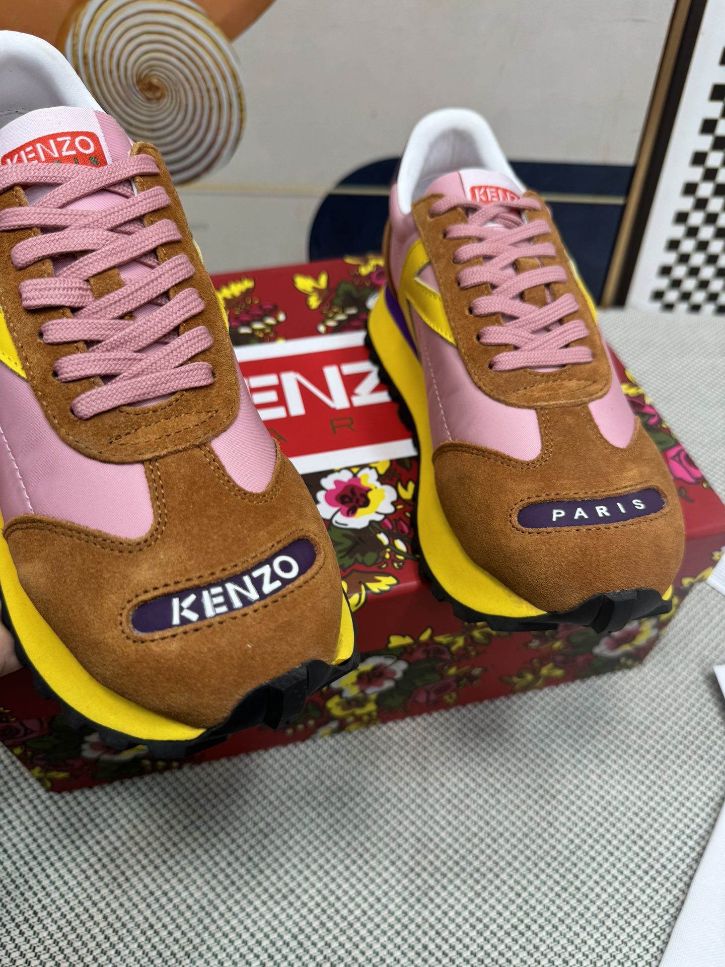Kenzo Paris Retro Runner Shoes Multicolor