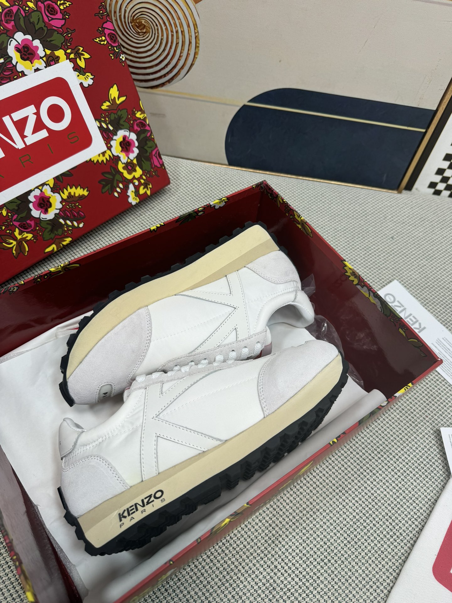 Kenzo Paris Retro Runner Sneakers White