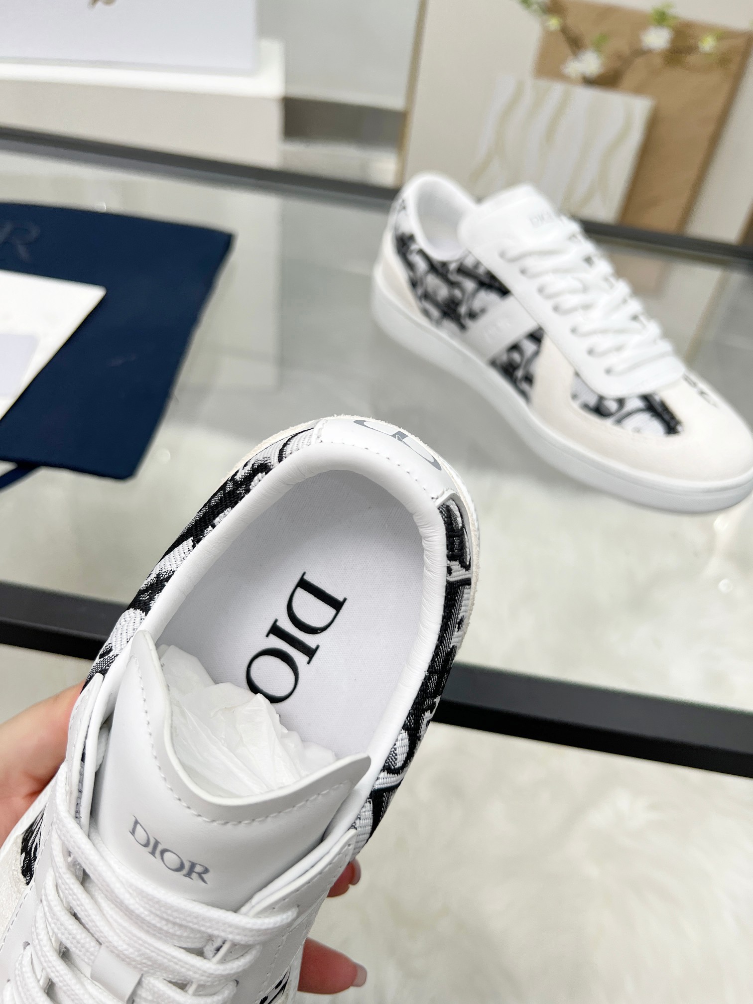 Dior B01 Berlin 01 Casual Sneakers White/Black