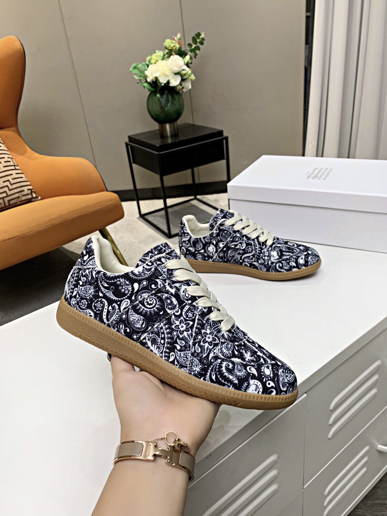 Maison Margiela MM6 Trainer Sneakers Black/White