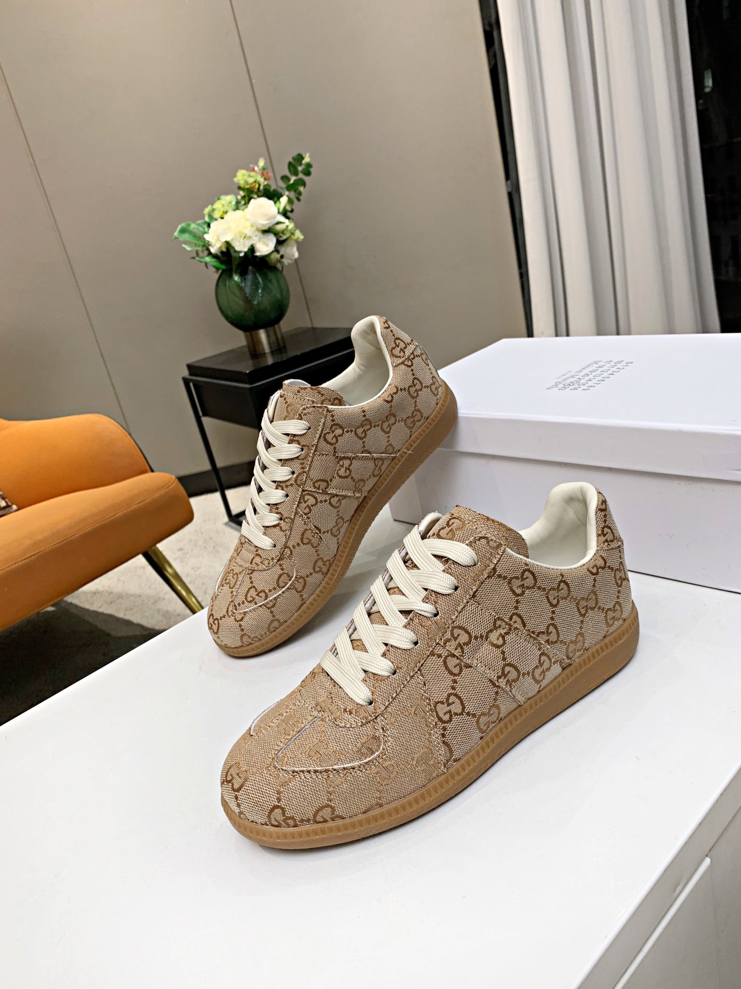 Maison Margiela MM6 German Trainer Sneaker Khaki