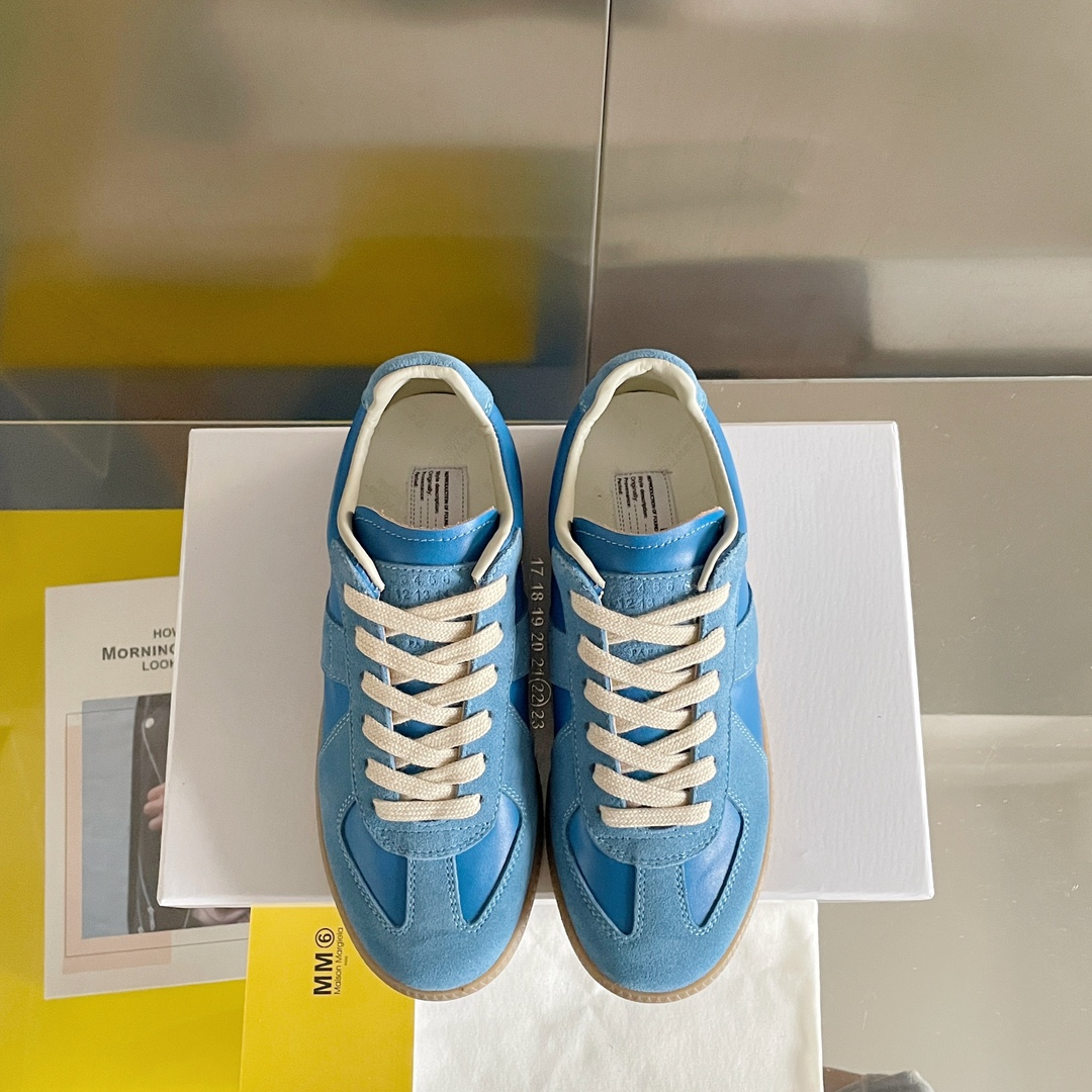 Maison Margiela MM6 German Trainer Sneakers Blue