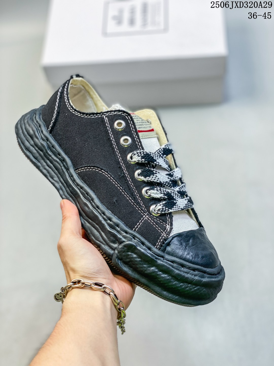 Maison Mihara Yasuhiro Blakey Canvas Low Multicolor
