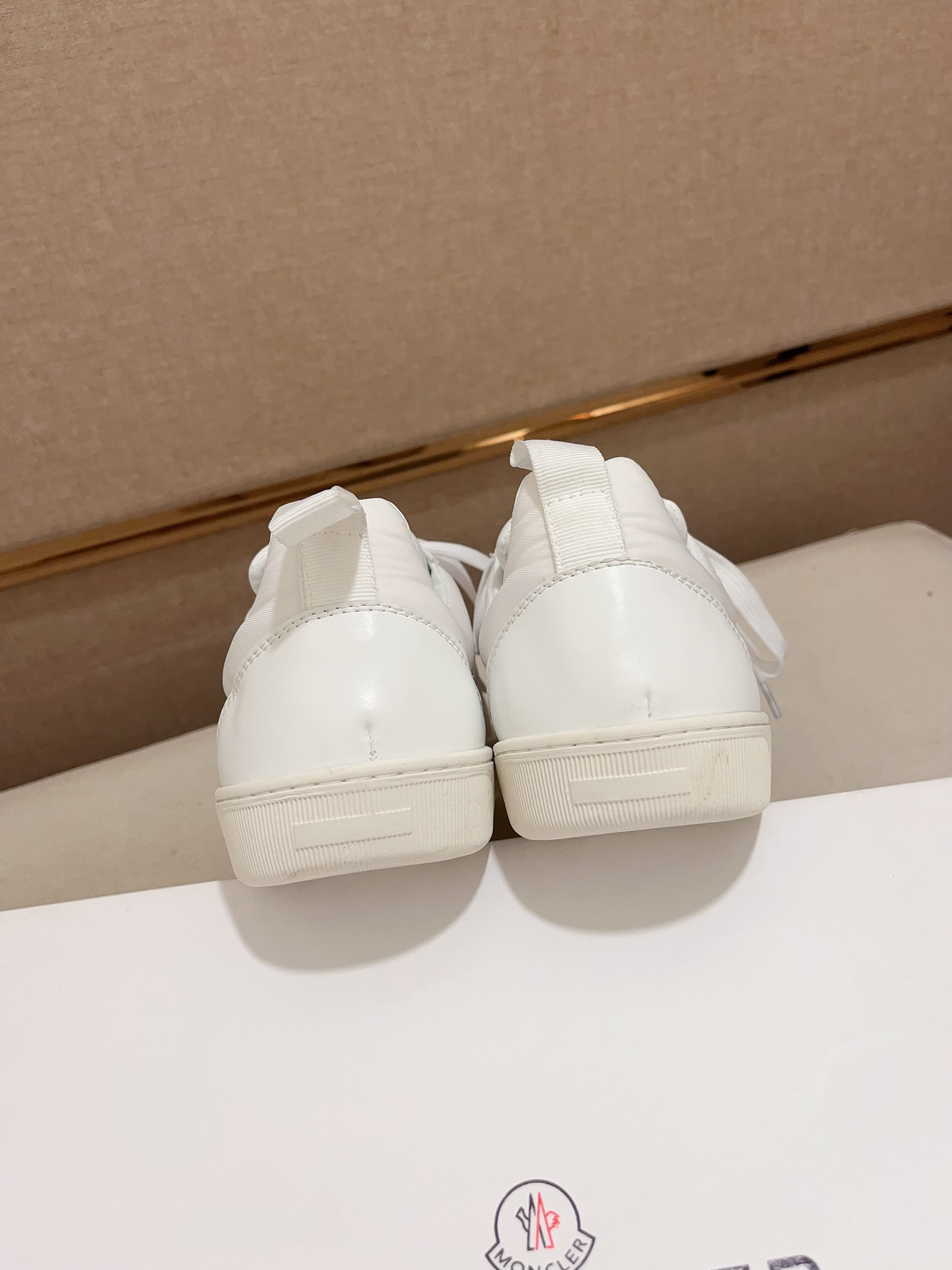 Moncler Lunarove Lace-Up Sneakers White