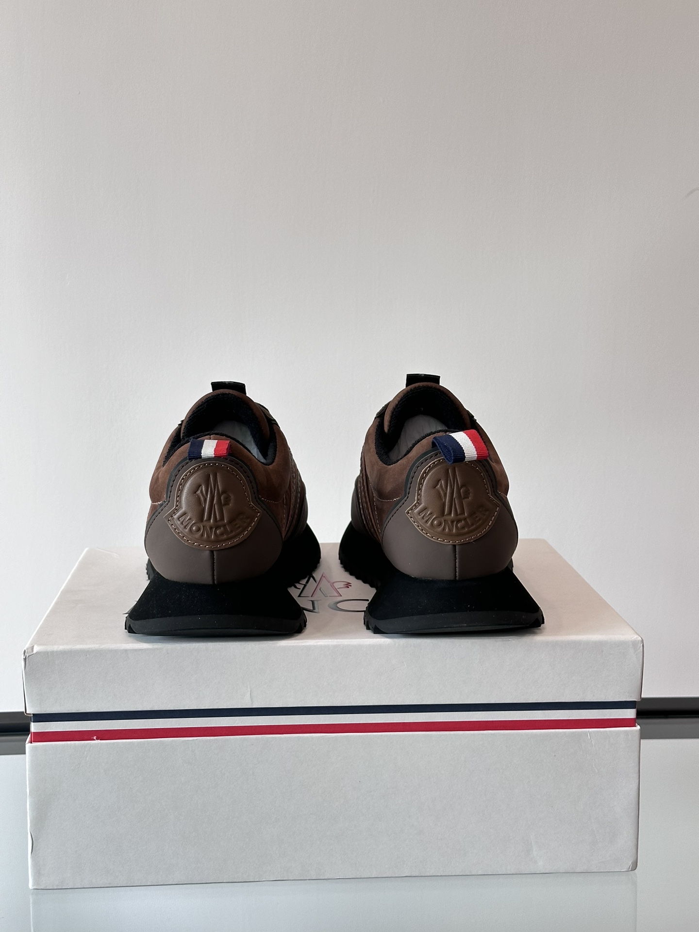 Moncler Pacey Platform Sneakers Brown
