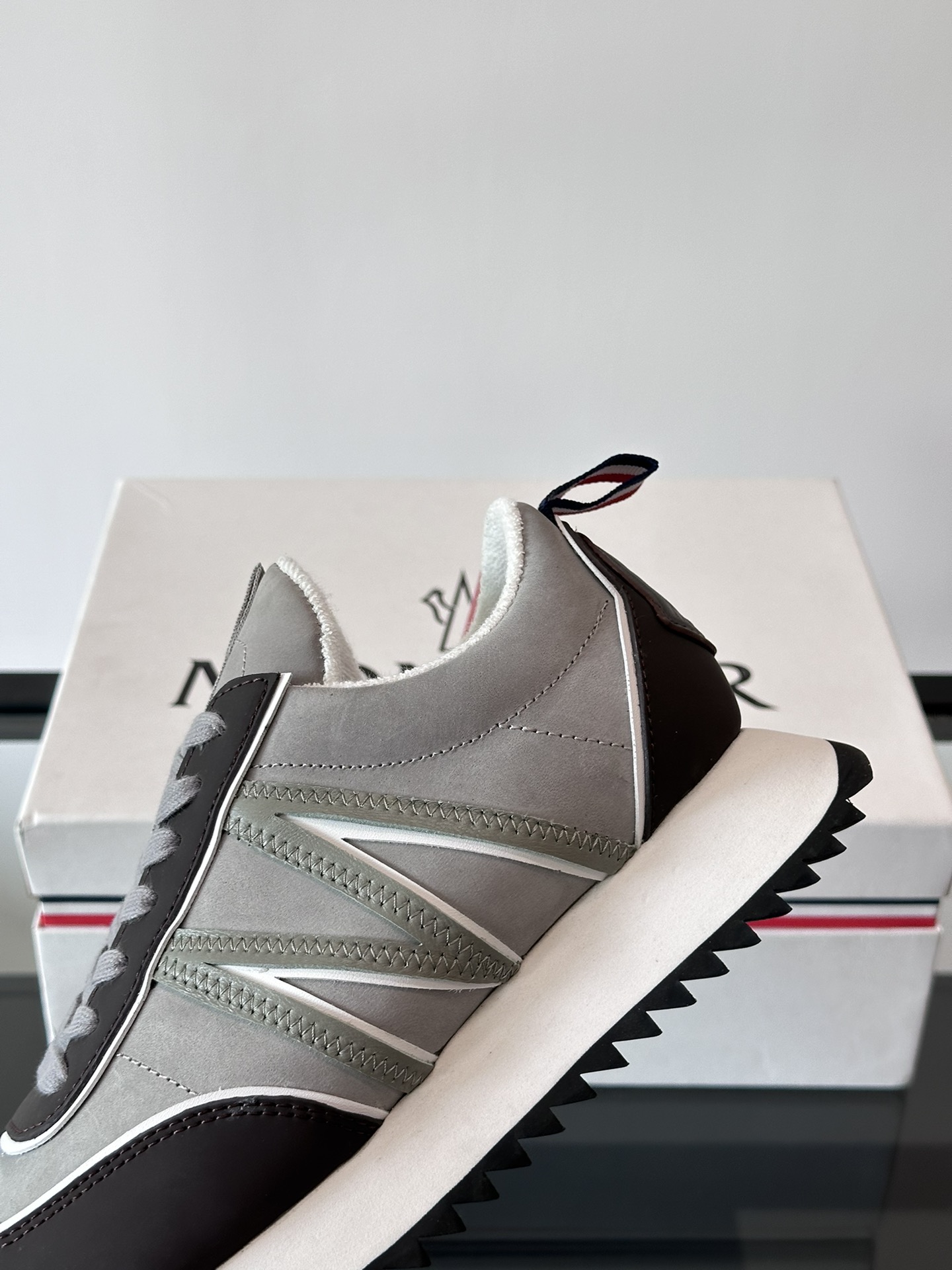 Moncler Pacey Platform Sneakers Grey