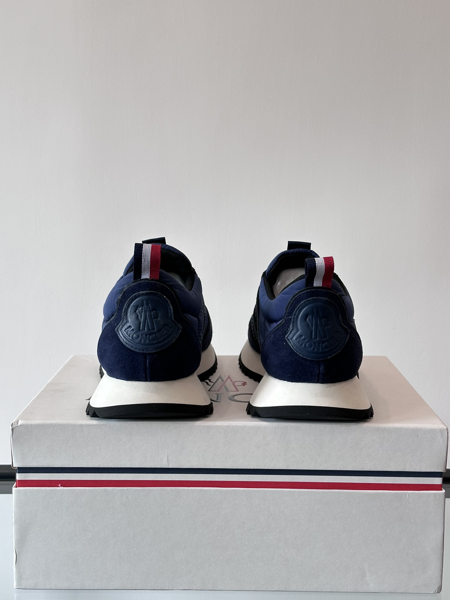 Moncler Pacey Platform Sneakers Navy