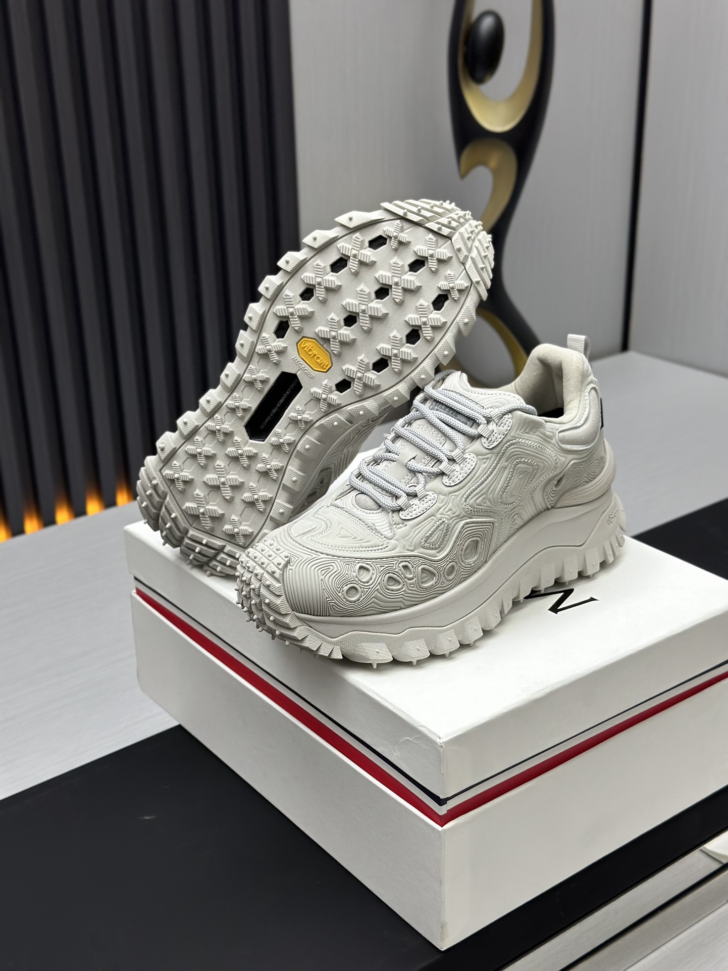 Moncler Trailgrip GTX Hiking Sneakers White