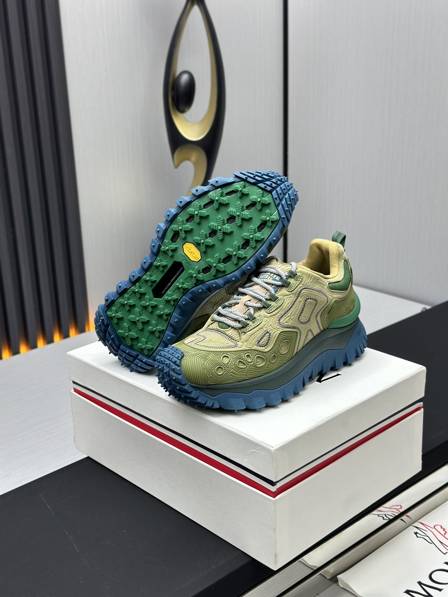 Moncler Trailgrip GTX Hiking Shoes Green