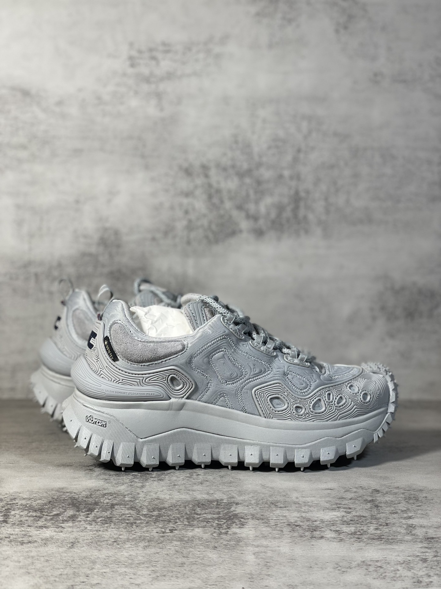 Moncler Trailgrip GTX Hiking Shoes Gray