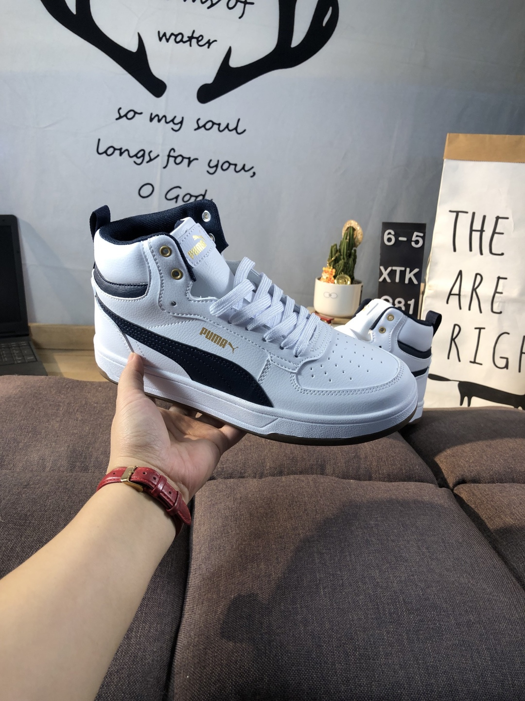Puma Ralph Sampson Mid Sneakers White/Navy