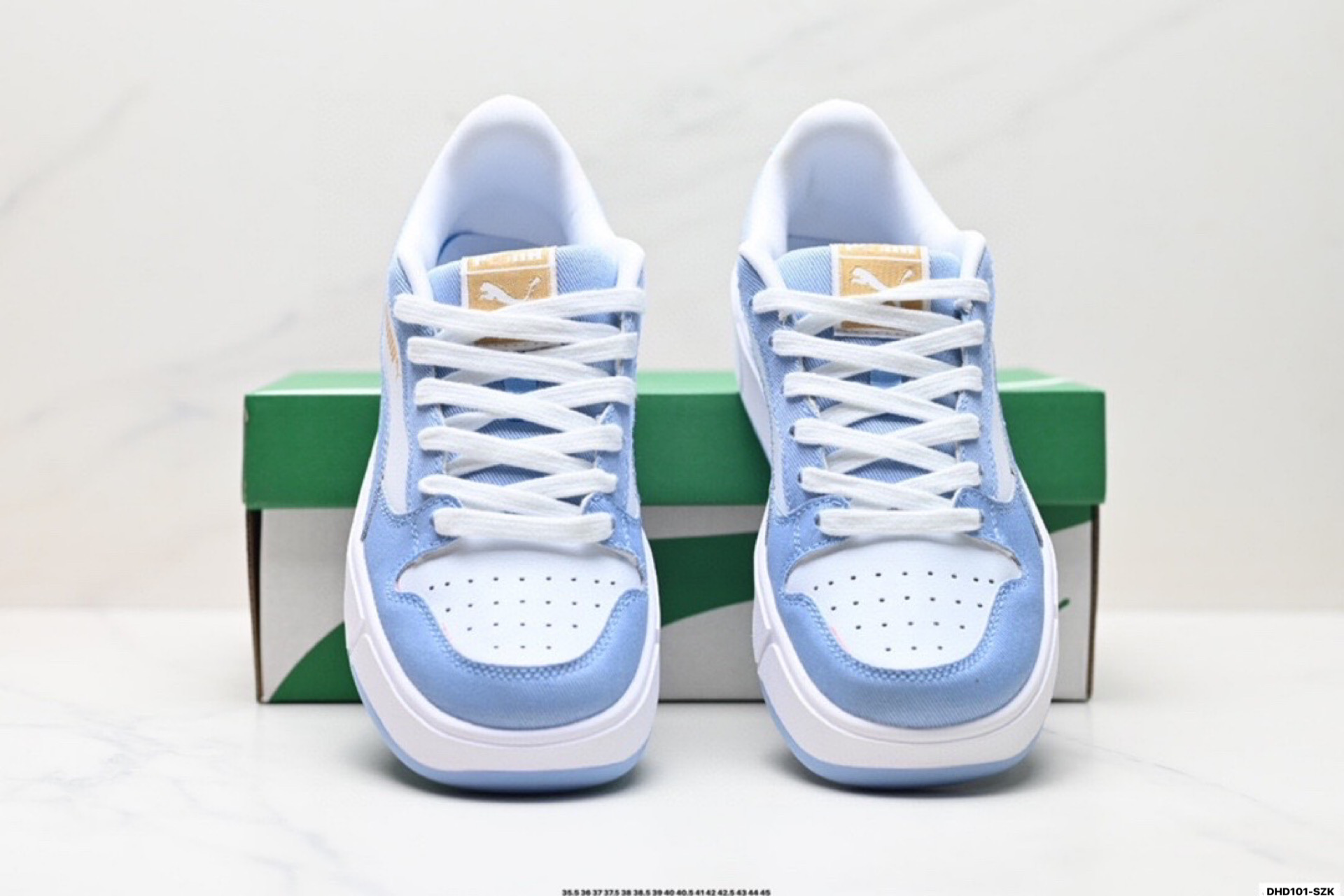 Puma LX Court Low Denim Sneakers Blue/White